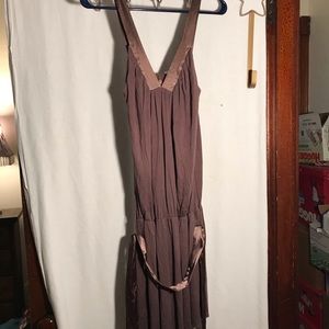 eScio Ts belted mini dress in gorgeous dusty mauve